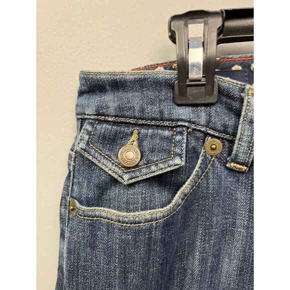 Lands End Jeans Womens size 12 denim Trouser Cotton blend - Picture 4 of 5